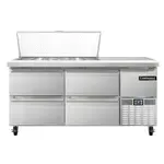 Continental Refrigerator , RA68N18M-D, Refrigerated Counter, Mega Top Sandwich / Salad Unit