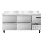 Continental Refrigerator RA68NBS-D, Refrigerated Counter, Work Top