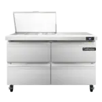 Continental Refrigerator SW48N12M-D, Refrigerated Counter, Mega Top Sandwich / Salad Unit