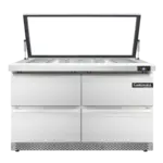 Continental Refrigerator SW48N18M-HGL-FB-D, Refrigerated Counter, Mega Top Sandwich / Salad Unit