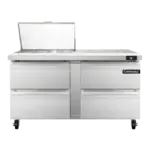 Continental Refrigerator SW60N12M-D, Refrigerated Counter, Mega Top Sandwich / Salad Unit