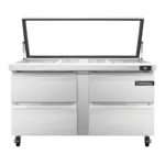 Continental Refrigerator , SW60N24M-HGL-D, Refrigerated Counter, Mega Top Sandwich / Salad Unit