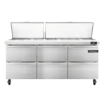 Continental Refrigerator SW72N30M-D, Refrigerated Counter, Mega Top Sandwich / Salad Unit