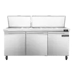 Continental Refrigerator SW72N30M, Refrigerated Counter, Mega Top Sandwich / Salad Unit