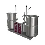 Crown Steam , EC-12TW-2_24KW_208V_3PH, Twin Electric Counter Tilt Kettle