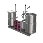 Crown Steam , EC-6TW-2_15KW_208V_1PH, Twin Electric Counter Tilt Kettle