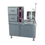 Crown Steam ECX-2-6_36KW_208V_3PH, Electric Boiler Convection Steamer