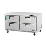 Everest Refrigeration ETBWR2-D4, Refrigerator, Undercounter, Reach-In, 115V, 59-1/4" W, Self-Contained