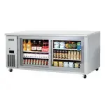 Everest Refrigeration ETGWR2, Refrigerator, Undercounter, Reach-In, 115V, 71-1/8" W, Glass Doors