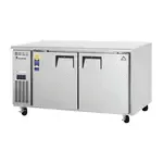 Everest Refrigeration ETWF2, Freezer, Undercounter, Reach-In, 115V, 59-1/4" W, Self-Closing Door