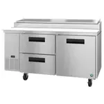 Hoshizaki PR67A-D2, Refrigerated Counter, Pizza Prep Table