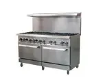 IKON COOKING IR-10-60, Gas range - 10 burners with oven