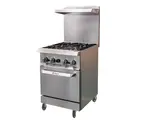 IKON COOKING IR-4-24, Gas range - 4 burners with oven