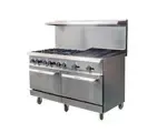 IKON COOKING IR-6B-24RB-60, Range 60" - 6 burners - 24" radiant broiler