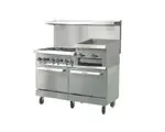 IKON COOKING IR-6B-24RG-60, Range 60" - 6 burners - 24" raised griddle