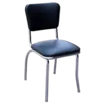 JustChair Manufacturing C64018-PS-BLK, Chair, Side, Indoor