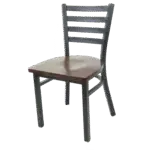JustChair Manufacturing M20118-BLK-SS, Chair, Side, Indoor