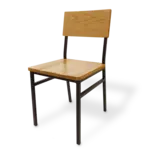 JustChair Manufacturing M66818-PS-BLK-SS, Chair, Side, Indoor