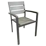 JustChair Manufacturing , PW80118A, Chair, Armchair, Stacking, Outdoor
