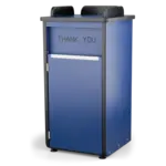 JustChair Manufacturing TRCPT-HPL-GR2, Trash Receptacle, Cabinet Style