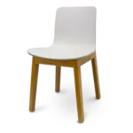 JustChair Manufacturing U90218-NAT-GRY-BVS, Chair, Side, Indoor