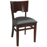 JustChair Manufacturing W70718-PIB-POS-WAL-BVS, Chair, Side, Indoor