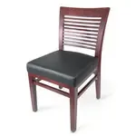 JustChair Manufacturing , W91118-BLK, Chair, Side, Indoor
