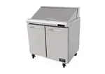 Kool-It KSTM-36-2, Refrigerated Counter, Mega Top Sandwich / Salad Unit