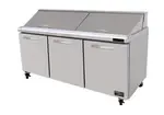 Kool-It KSTM-72-3, Refrigerated Counter, Mega Top Sandwich / Salad Unit