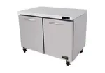 Kool-It KUCF-48-2, Freezer, Undercounter, Reach-In