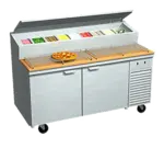 La Rosa Refrigeration 2067-PTB, Refrigerated Counter, Pizza Prep Table