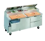 La Rosa Refrigeration L-15136-28, Refrigerated Counter, Pizza Prep Table