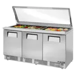 True Manufacturing TFP-72-30M-FGLID-HC, Refrigerated Counter, Mega Top Sandwich / Salad Unit