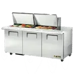True Manufacturing , TSSU-72-24M-B-ST-HC, Refrigerated Counter, Mega Top Sandwich / Salad Unit