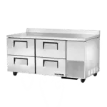 True Manufacturing , TWT-67D-4-HC, Refrigerated Counter, Work Top