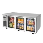 Turbo Air , JUR-72-G-N, Refrigerator, Undercounter, Reach-In