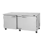 Turbo Air , PUR-72-N, Refrigerator, Undercounter, Reach-In