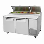 Turbo Air TPR-67SD-N, Refrigerated Counter, Pizza Prep Table