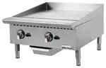 Winco NGGD-24M, Griddle, Gas, Countertop