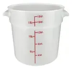 Winco , PPRC-18W, Round Food Storage Containers