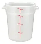 Winco PPRC-4W, Round Food Storage Containers