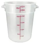 Winco , PTRC-22, Round Food Storage Containers